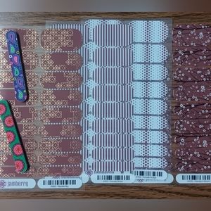 ⚜️ Jamberry Nail Wraps ⚜️ New In Pack ⚜️ J3 Marsala Bundle 1 ⚜️ Lot Of 4pks ⚜️